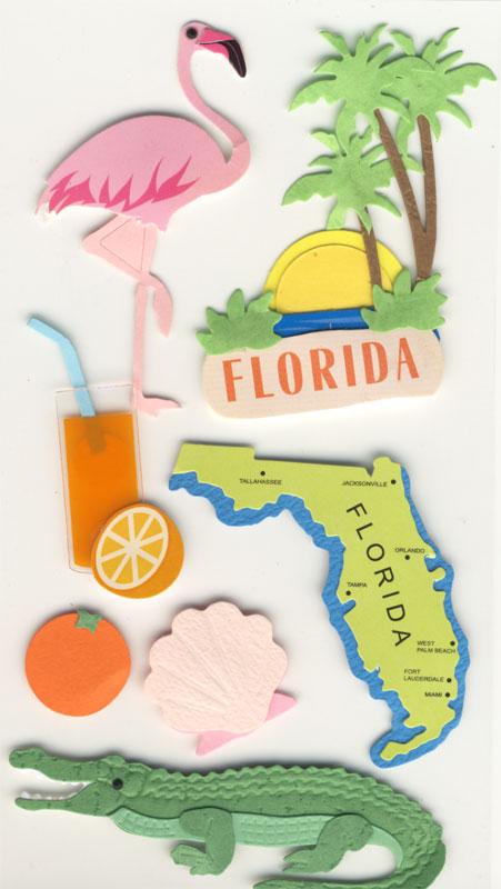 Handmade Sticker Florida