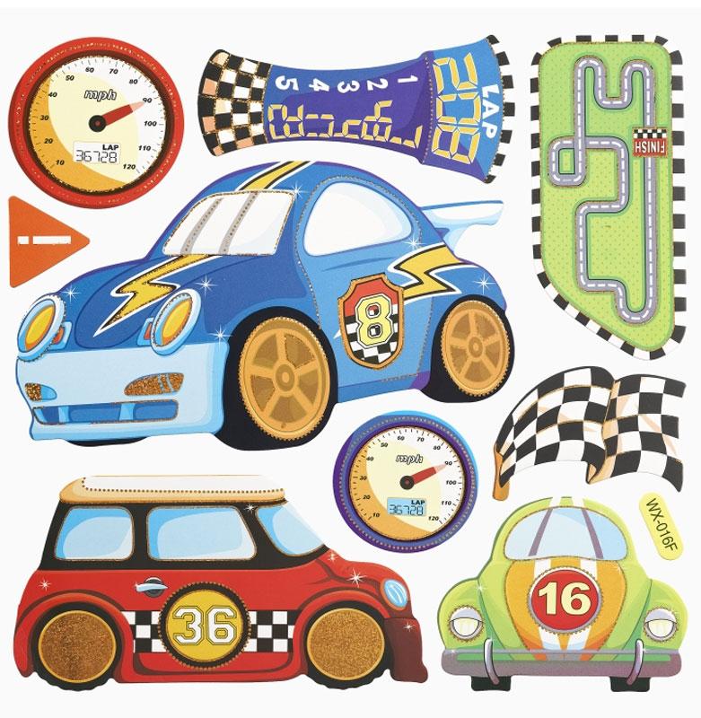 2D cardboard stickers XL cars