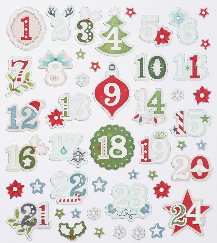 Design Sticker Advent numbers II