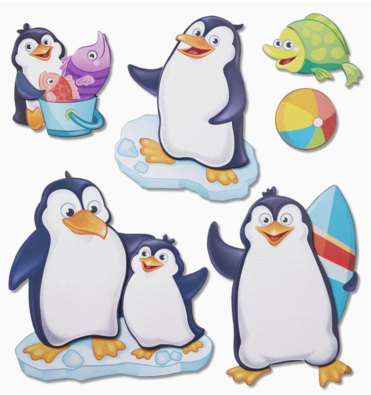 Wall Stickers 3D appearance XXL Sticker Penguins