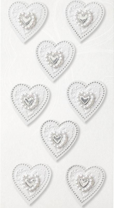 CREApop Sticker heart silver