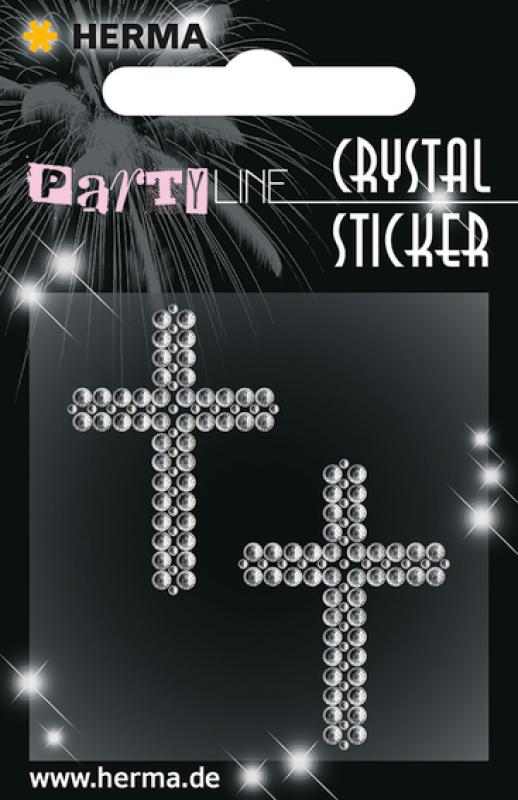 Party Line Crystal Sticker Crosses