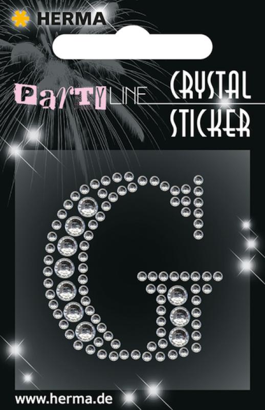 Party Line Crystal Sticker Letter G