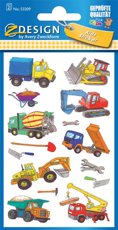 Construction machinery stickers