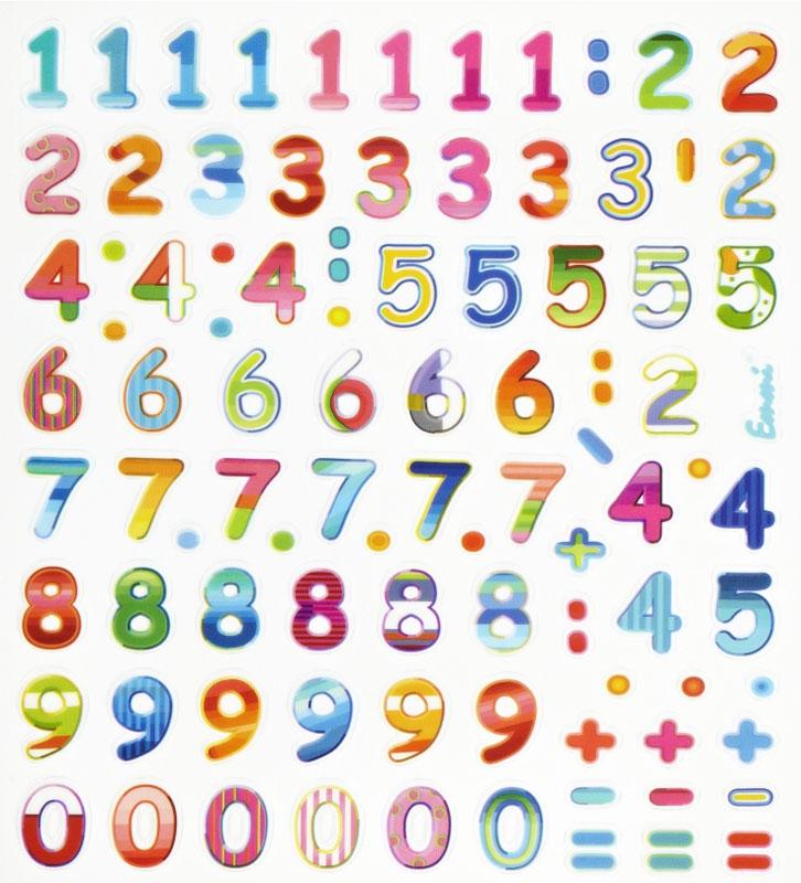 Sticker Design Numbers