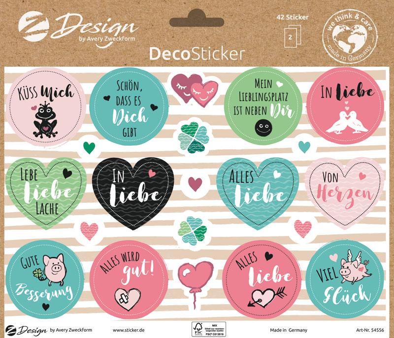 Trend Sticker A5 Deco Love & Luck 42 stickers