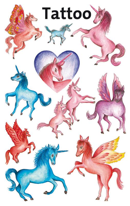 Tattoos Unicorns glittering