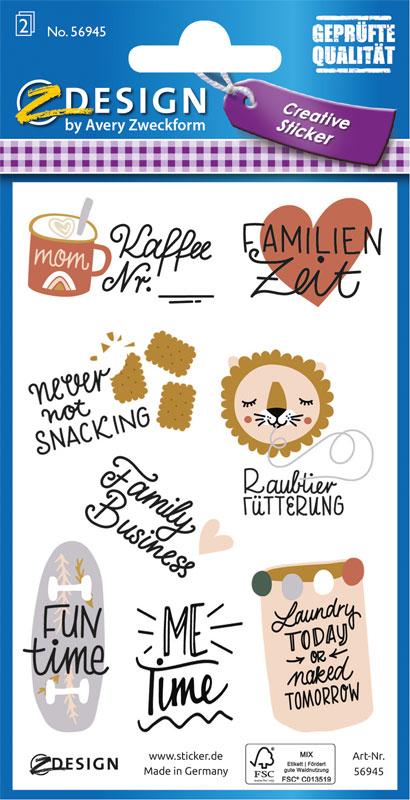 Family Time Paper Sticker