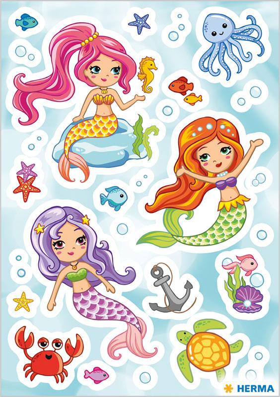 Sticker Little Mermaid Transpuffy
