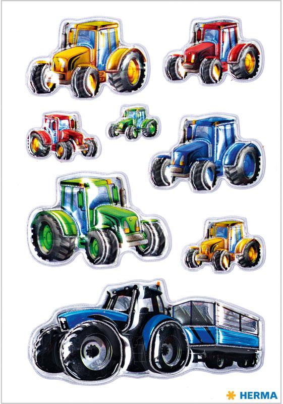 Stickers tractors race