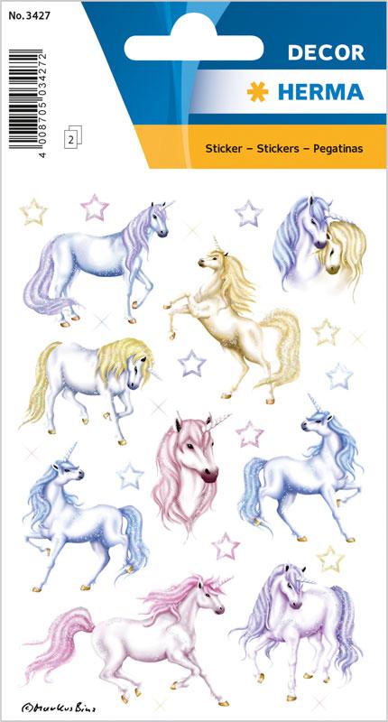 Unicorn stickers mica