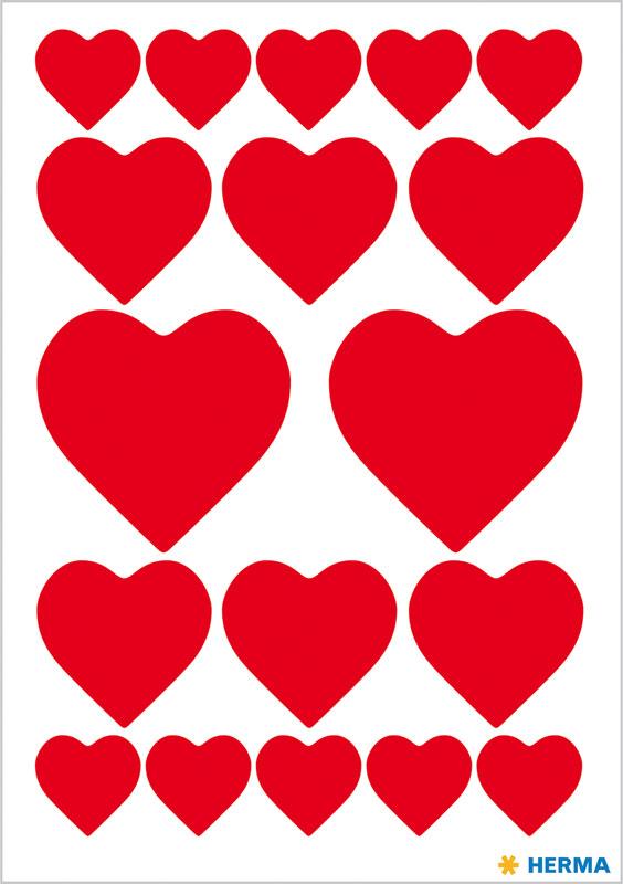 Hearts Paper Sticker for embellishing