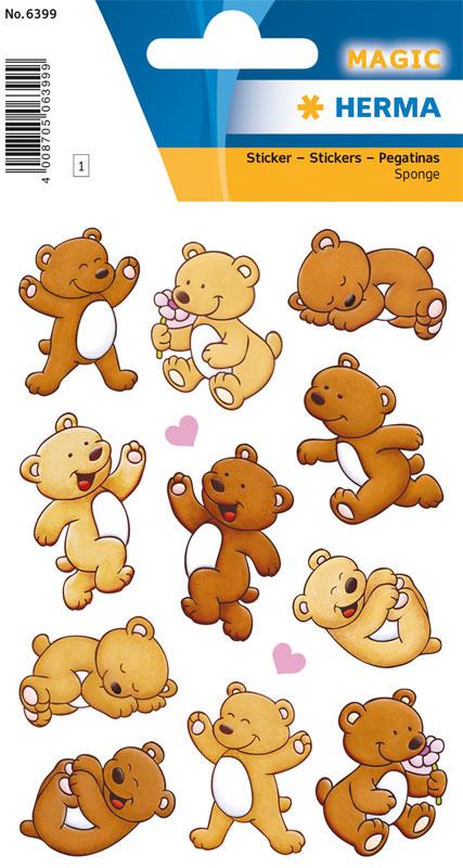 Sticker bear with heart Sponge
