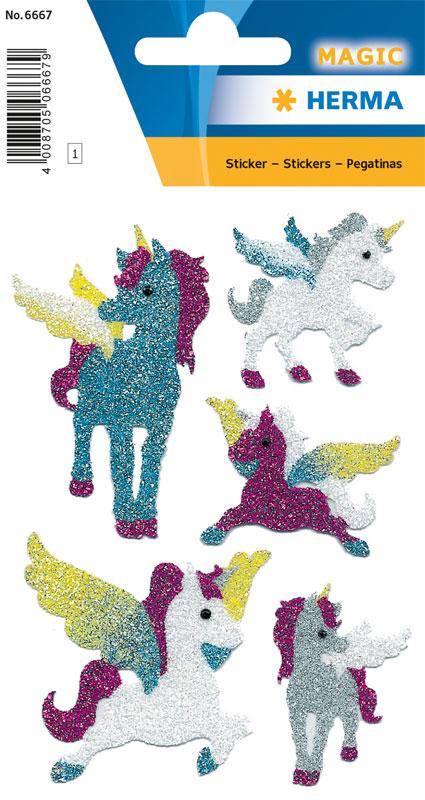 Noble sticker unicorns Diamond glittery