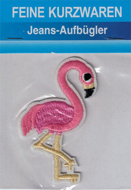Jeans iron-on Flamingo
