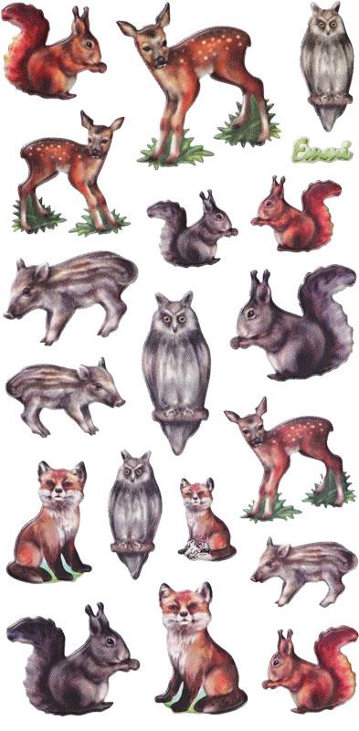SOFTY - Sticker forest animals I
