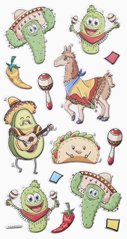 SOFTY - Sticker Lamas - Cacti