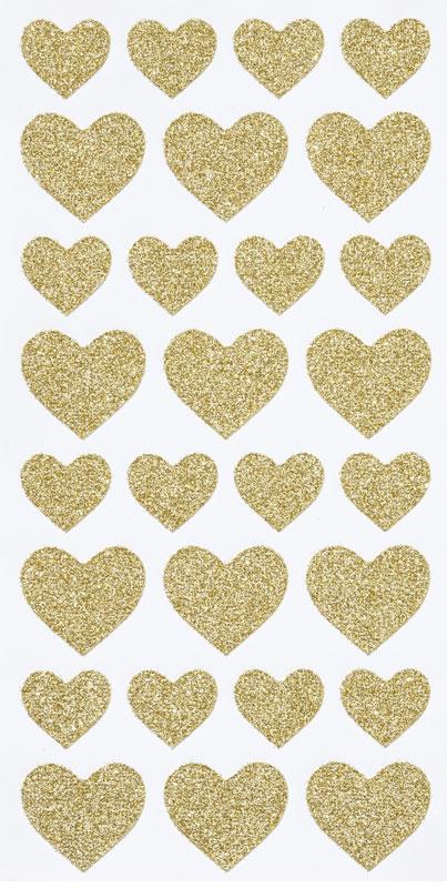 Noble sticker heart gold
