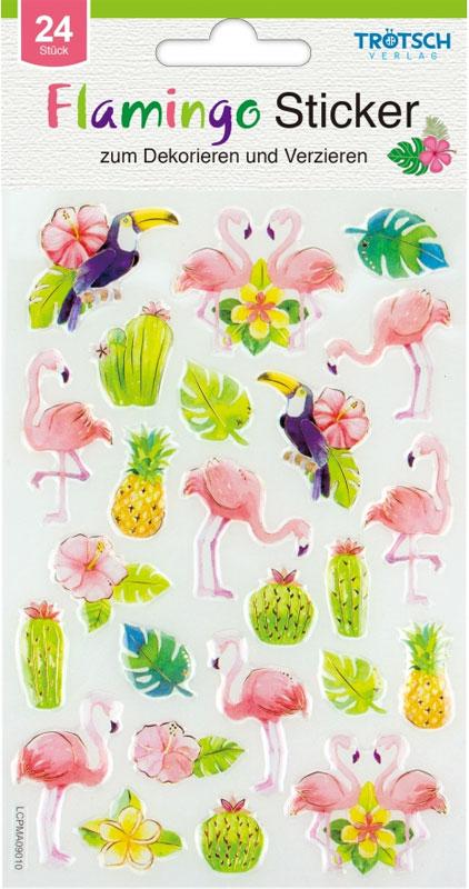Glossy Sticker Flamingo
