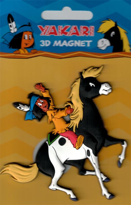 3D Magnet Yakari with Little Thunder