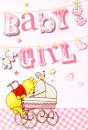 Greeting card to internal pressure Winnie the Pooh Baby Girl