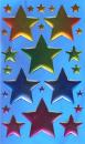 Crystal Sticker large colorful stars