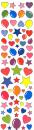 Metallic Sticker Balloon Heart Star