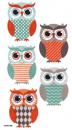 Handmade Stickers Owls