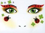 Face Art Decor Sticker Ladybug