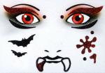 Face Art Decor Sticker vampire