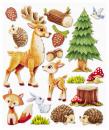 Wall stickers 3D optics XXL Stickers animals in the forest