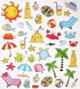 Design stickers summer vacation