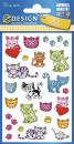 Metallic Stickers Kitten