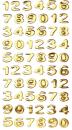 SOFTY - Sticker numbers  gold