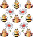 Design sticker bee ladybug