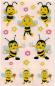 Preview: Bienen Sticker glimmer