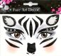 Preview: Face Stickers Zebra