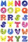 Preview: Colorful paper letters 20 mm