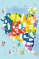 Preview: Schaum Sticker Spanien mit Landkarte