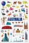 Preview: Schaum Sticker Australien mit Landkarte