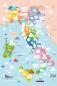 Preview: Schaum Sticker Italien mit Landkarte