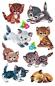 Preview: Katzen Papier Sticker