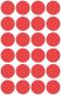 Preview: Marking points Ø 18 mm red removable