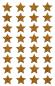 Preview: Edel Sticker Sterne gold
