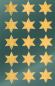 Preview: Glanzfolie Sticker 30 Sterne gold