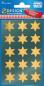Preview: Glanzfolie Sticker 30 Sterne gold
