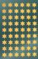 Preview: Glanzfolie Sticker 108 Sterne gold