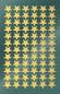 Preview: Glanzfolie Sticker 144 Sterne gold