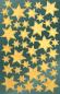Preview: Shiny foil stickers gold star