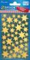 Preview: Shiny foil stickers gold star